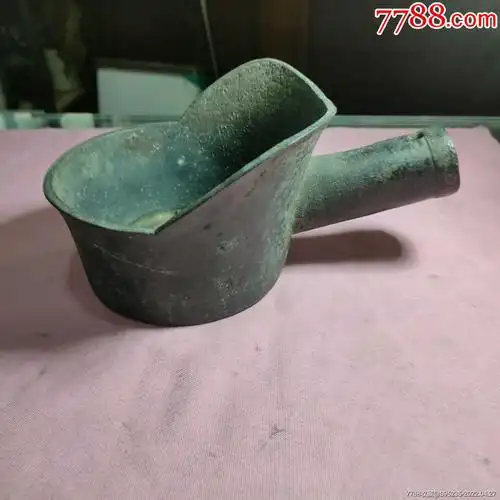 好品相包老到清代的铜烫衣斗