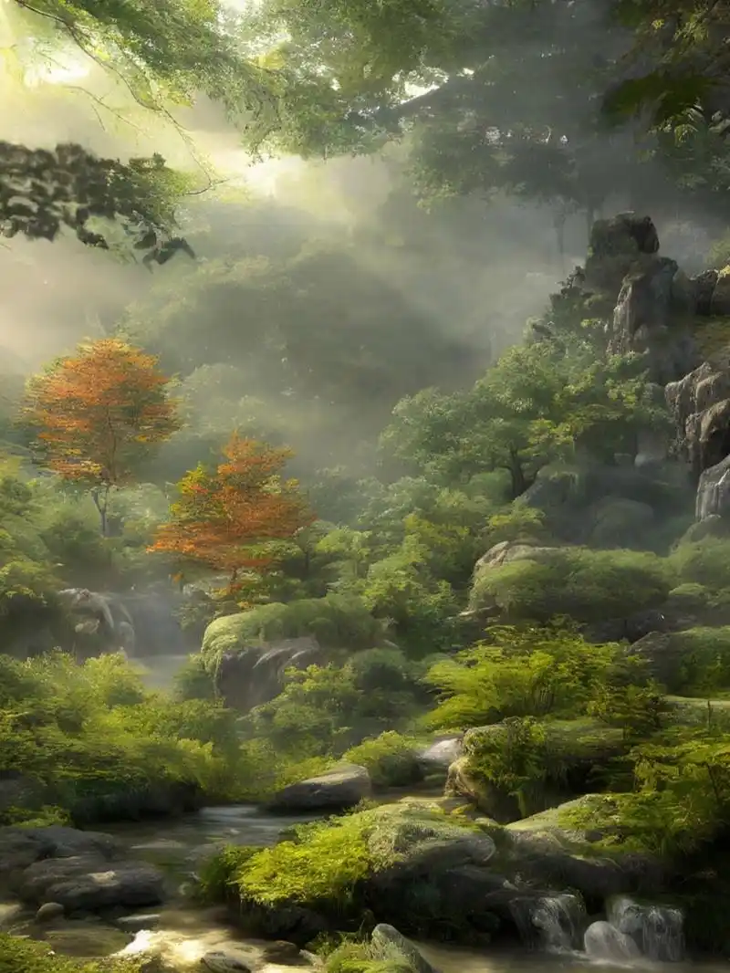 让人心静的国风壁纸|林中秘境 山林深处, 总是有不一样的惊喜.