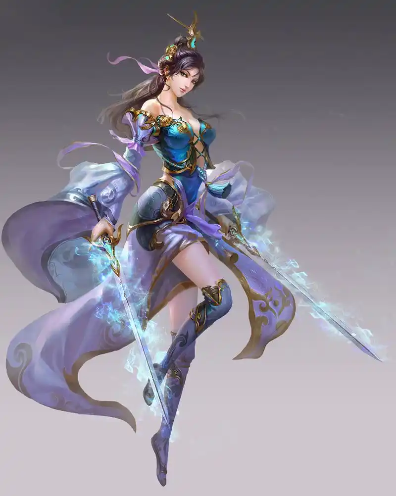 游戏美女角色作品