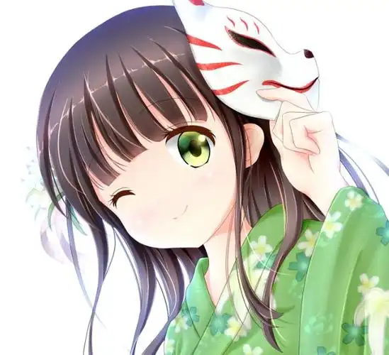 超甜的动漫女头像:简约的和服非常适合她,真是一位有趣的女生.