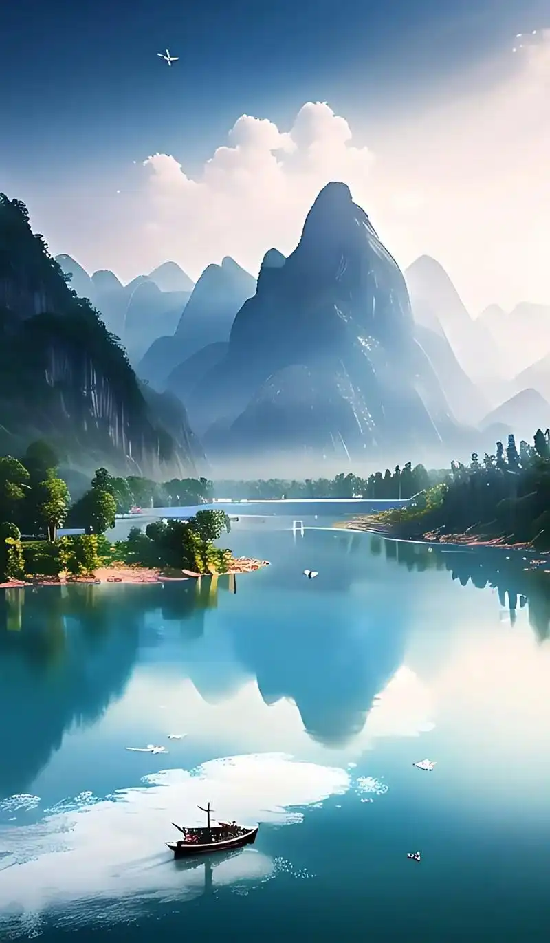 桂林美景.桂林山水,如同大自然的杰作,每一个转角都是惊喜.青 - 抖音