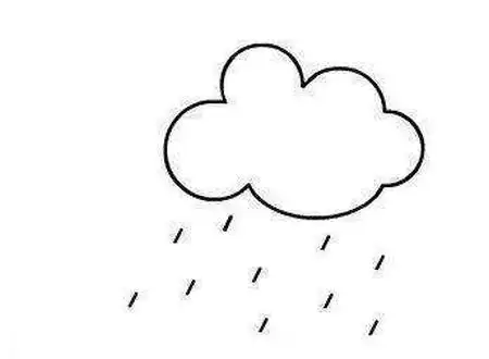 下雨的简笔画图片大全 中级简笔画教程-第8张