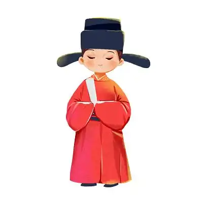 古代人物手绘卡通q版人物唐代男子插画人物素材立即下载古风q版女孩