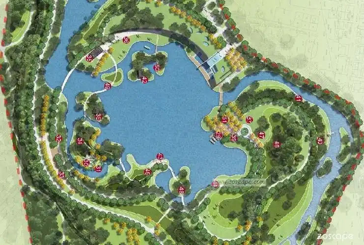 润州园城市湿地公园-综合型休闲公园景观设计方案文本