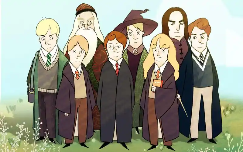 小白向教你怎么画出绘本人物哈利波特照转绘本教程