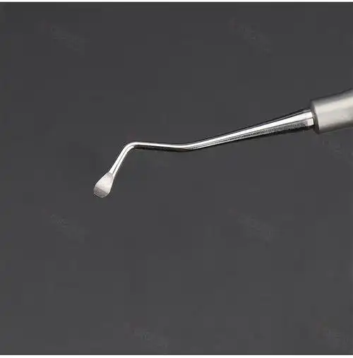 牙科工具剔挖器双头小刮匙去腐龋齿清挖勺不锈钢口腔护理器械材料圆形