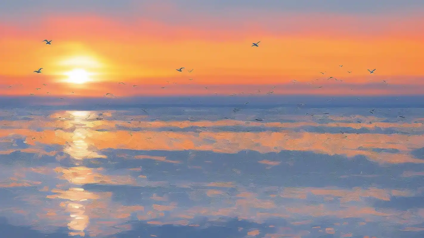 93唯美大海日落壁纸精选78