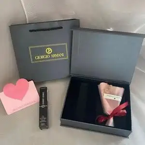 阿玛尼armani口红礼盒空盒子唇釉气垫包装翻盖礼盒手提精美礼品袋