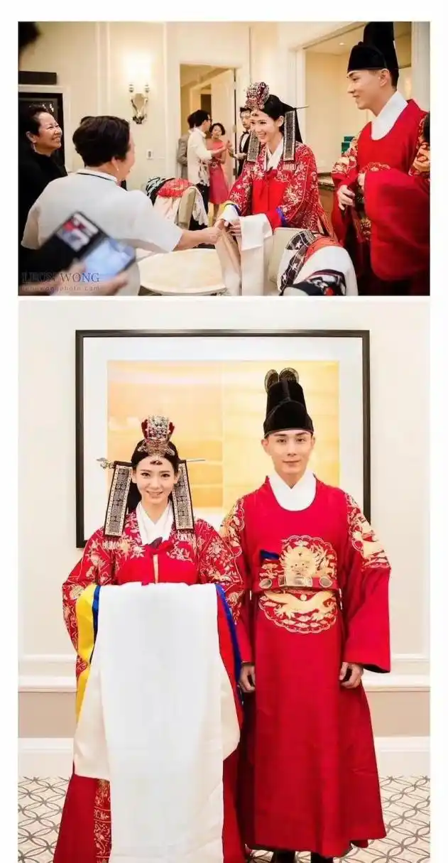 戚薇李承铉的婚礼照片 戚薇李承铉一直都是平平淡淡的幸福啊[比心]