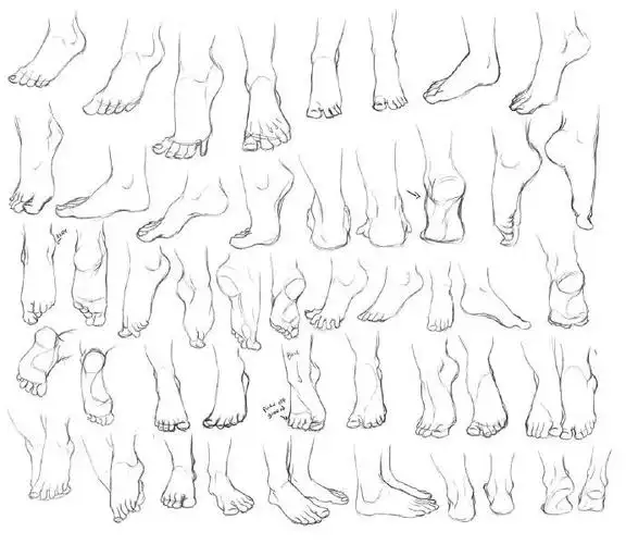 【精华】动漫人物的脚怎么画?脚的各个角度详细画法!