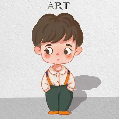 画了一个超可爱的小朋友