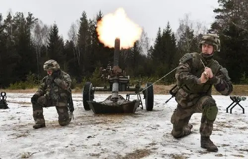 欧洲联合实弹军演出动多型火炮系统 规模比较罕见
