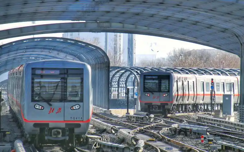 北京地铁八通线花庄-四惠全程侧面展望