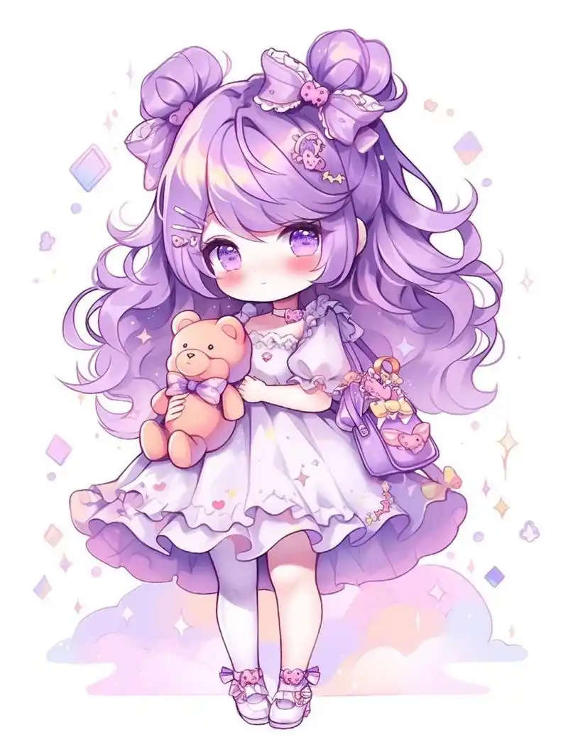 q版梦幻紫色小公主系列