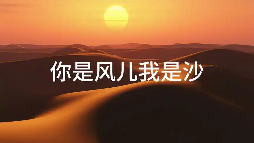 90年代经典好歌巜你是风儿我是沙》,歌声磁性感人,满满都是回忆-音乐