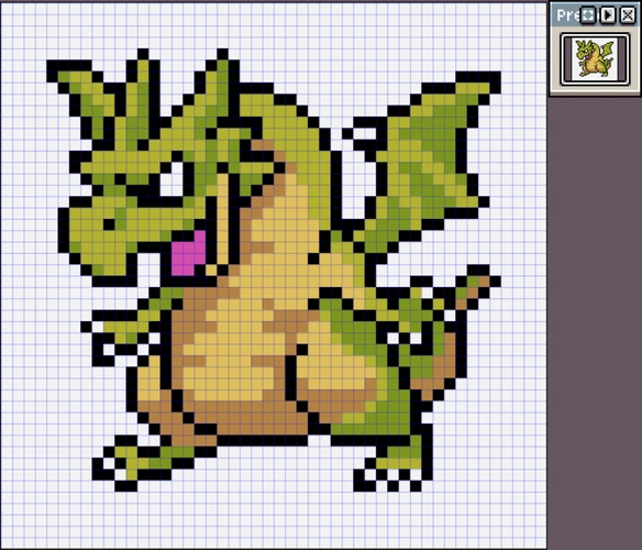 西村将由像素画教科书应用篇像素画恶龙