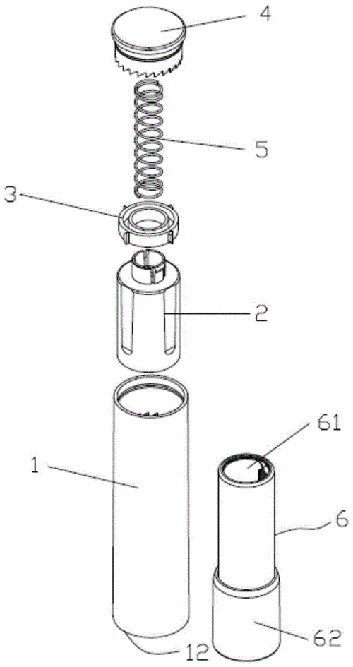 一种按压弹出式化妆品外包结构的制作方法