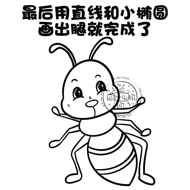 手绘小蚂蚁教程.一起动手来画吧#创作灵感 #简笔画 #一起学 - 抖音
