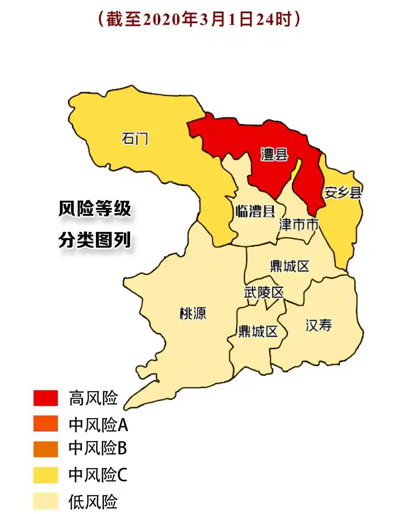 最新常德各区县市疫情风险等级名单公布