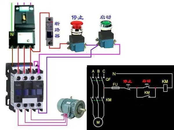 cjx2交流接触器接线图解弄清楚外加电源的接点也就是
