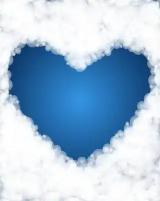 67心形天空云朵