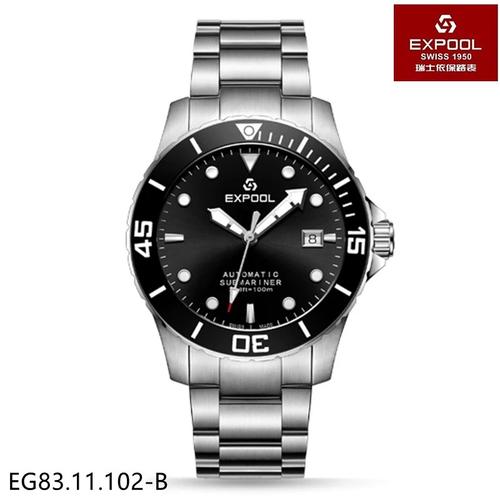 商场同款expool/依保路 男表机械表自动海霸系列潜水夜光8311102