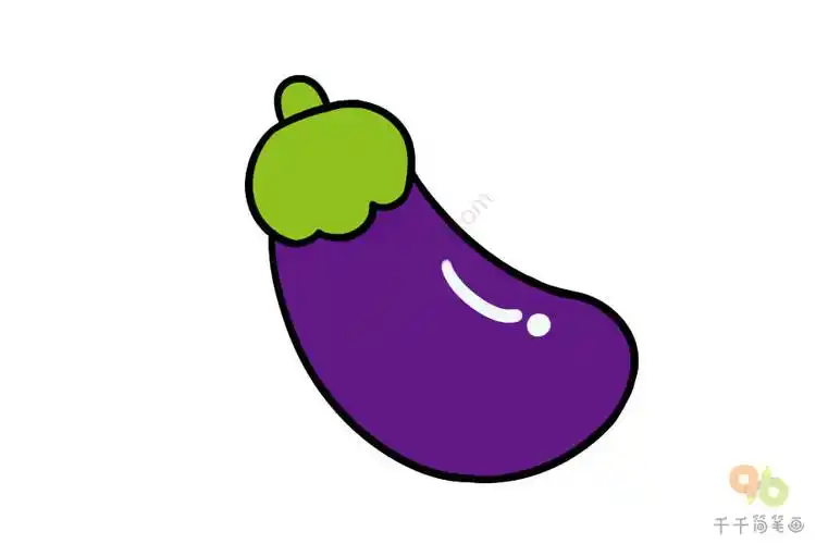 有营养的蔬菜茄子简笔画大全