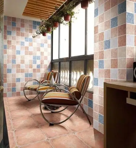 阳台地砖贴图阳台地面这样铺太美了深圳整装装饰公司