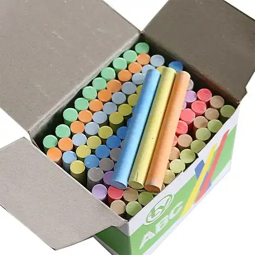 银佳彩色粉笔2盒装