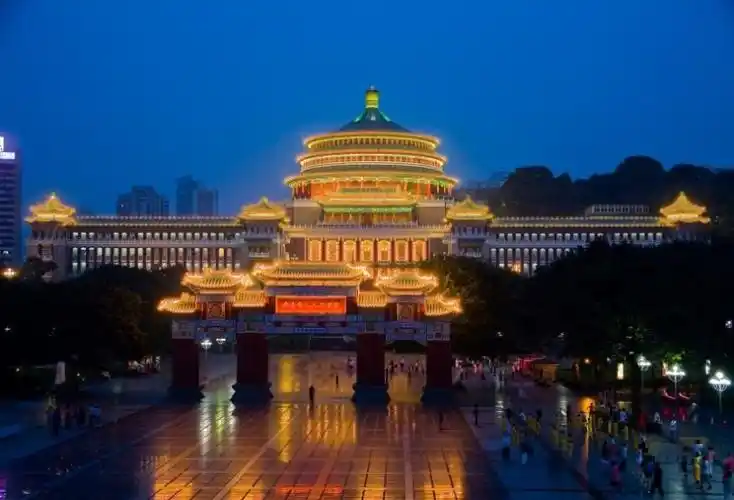 重庆人民大礼堂风景拍摄图片