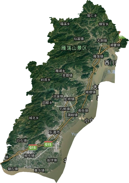 乐清市高清卫星地图
