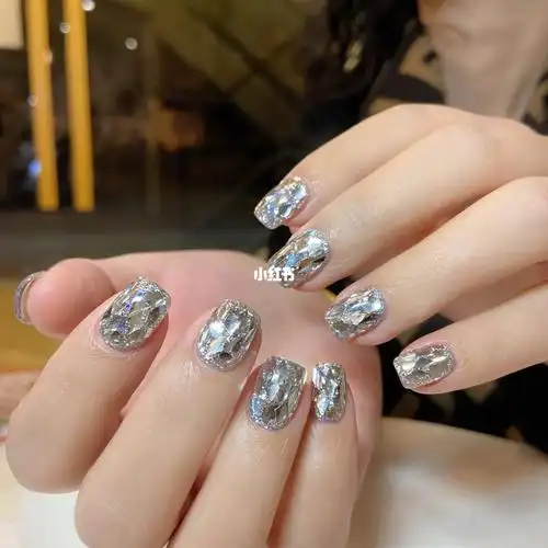 爆闪美甲短甲谁会拒绝亮闪闪78