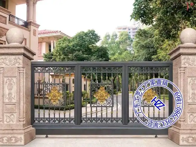 院子大门偏的别墅大门垛设计