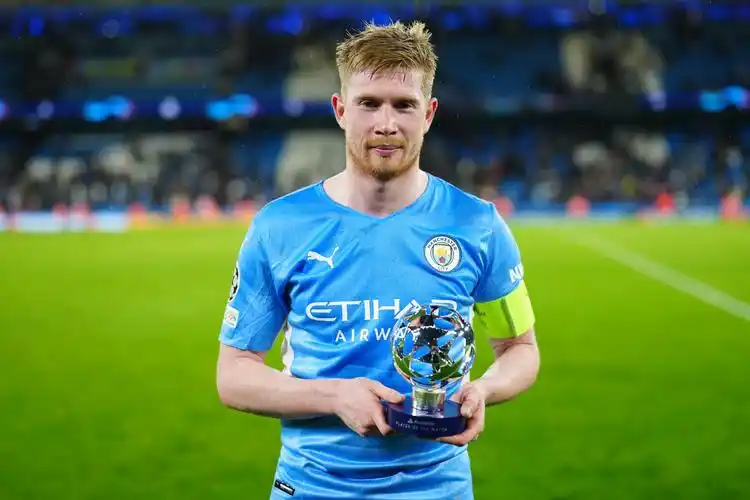 德布劳内当选本场最佳球员.