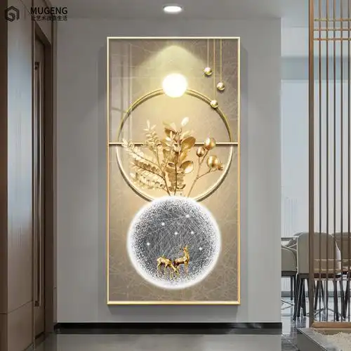 入户迎门墙玄关画