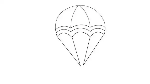 降落伞怎么画