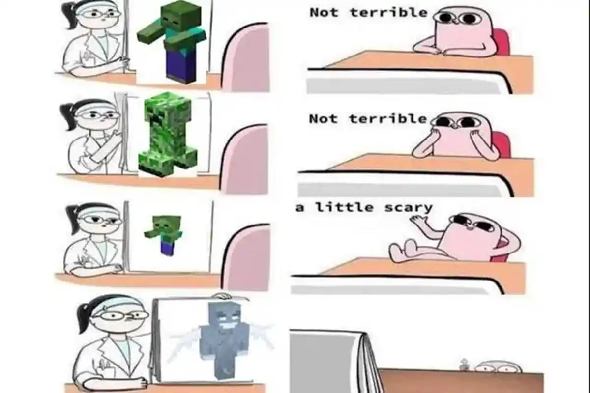 我的世界:6张mc梗图测试,看懂了一个,就是老mc了?