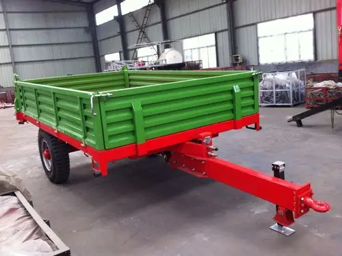 拖斗 拖拉机拖车 农用挂车 2吨农用拖车 液压自卸拖挂车斗