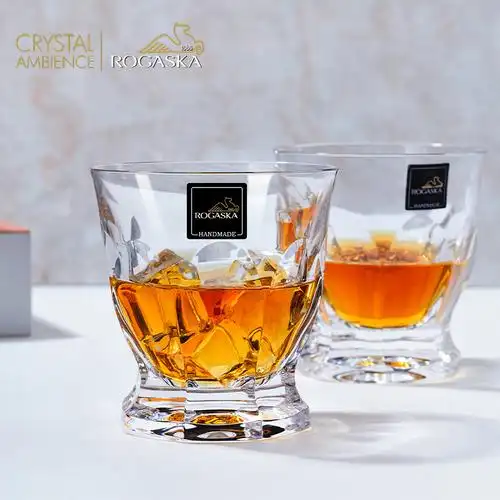 rogaska斯洛文尼亚进口水晶玻璃洋酒杯奢华水晶杯简约威士忌酒杯