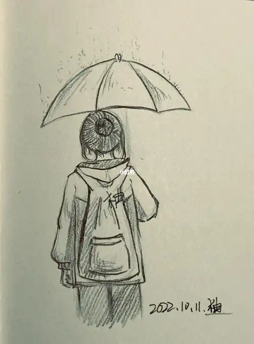 描述背影客稿来一张,继续接啦～#最痛的纪念品  #绘画  #背影