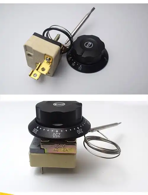 定制电烤箱调温器开水桶温度控制器油炸炉烧烤煎锅旋钮式温控开关可调