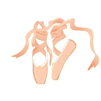 舞蹈鞋芭蕾舞鞋鞋子跳舞元素png素材舞蹈鞋元素