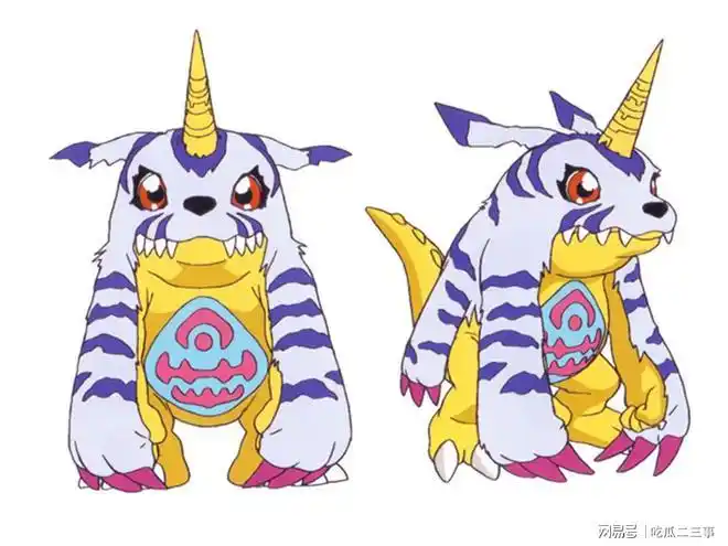 大多都是以兽型数码宝贝中的"狼型"为主,比如初代的加鲁鲁兽,4代的