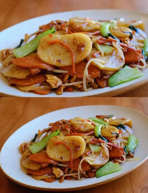 什锦炒年糕做起来其实真的很简单