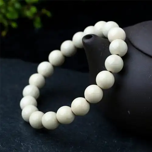 地中海澳宝高瓷白圆珠手串