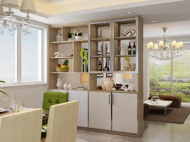 客厅简约装修效果图   住宅装修效果图   客厅餐厅隔断效果图