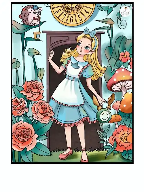 画画  #创意画  #爱丽丝  #动漫  #ipad绘画  #迪士尼  #迪士尼公主