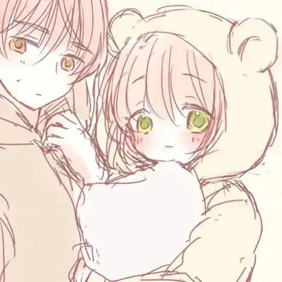 一左一右配对动漫幸福甜蜜情侣头像