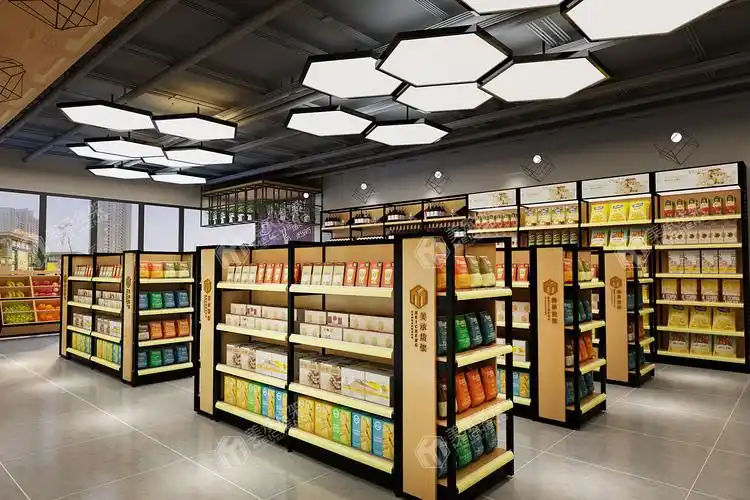 便利店货架效果图