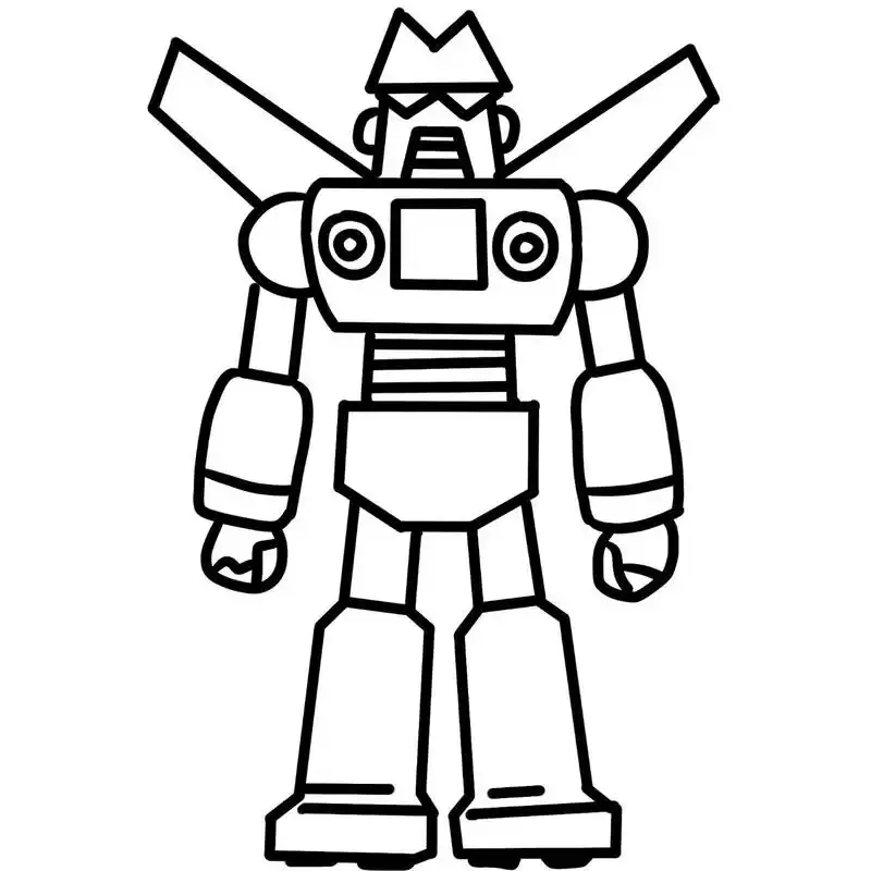 今天是康达姆机器人哦～ 小新喜欢的康达姆机器人来了哦! 这个很好画!